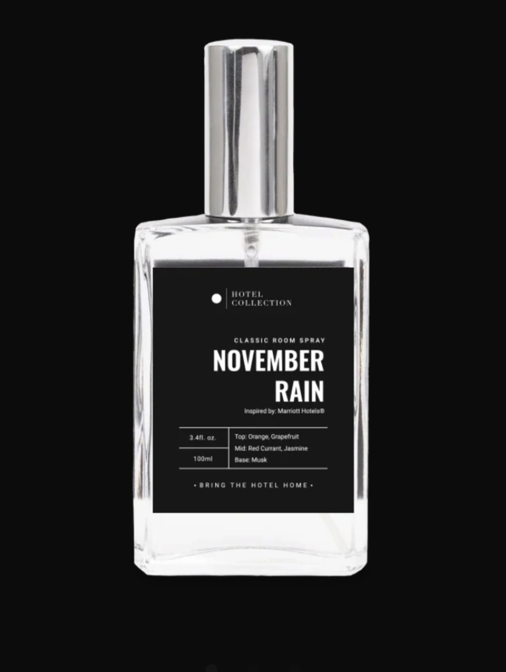NWT Hotel Collection November Rain Room Spray - Black